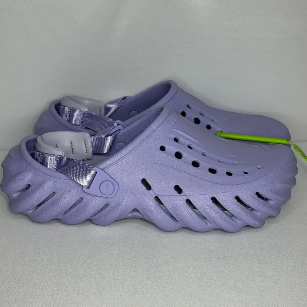 CROCS Echo Lavender Clogs Shoes - Picture 4 of 8